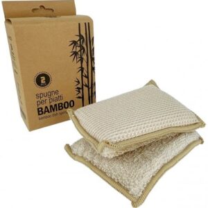 spugna da cucina riutilizzabile in bamboo