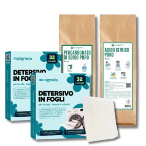 Kit Tutto per Bucato e per Lavatrice | 64 lavaggi, rimuovi macchie, disincrosta la lavatrice - Mangrovia