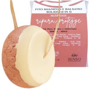 shampoo e balsamo 2 in 1 solido nutriente