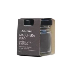 Maschera al Carbone Attivo Purificante | Pelle grassa, acneica - Almara Soap