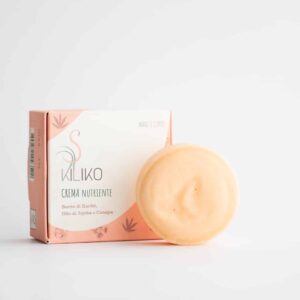 Crema solida Nutriente Mani e Corpo con Burro di Karitè, Olio di Jojoba e Canapa - Kiliko