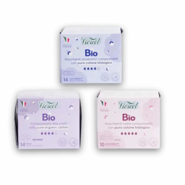 kit assorbenti cotone organico