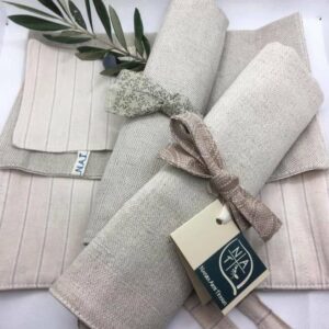 tovaglietta ecologica con portaposate, kit per pranzo, tovaglietta in tessuto, portaposate in tessuto