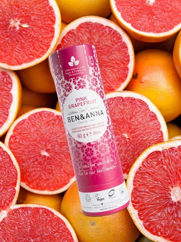 deodorante stick pink grapefruit ben and anna