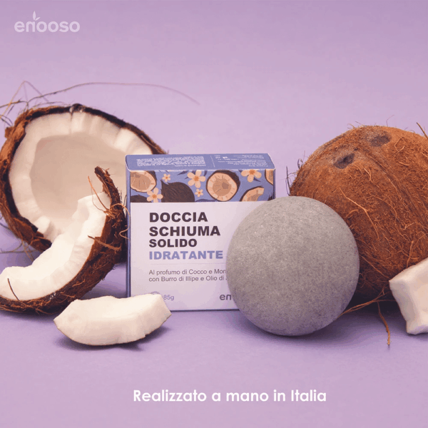 Doccia schiuma solido idratante enooso con cocco