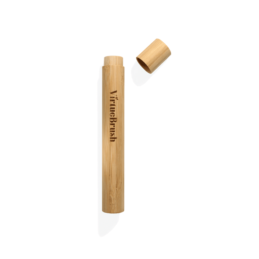 Porta spazzolino in legno naturale di Bambù - VirtueBrush - Mangrovia