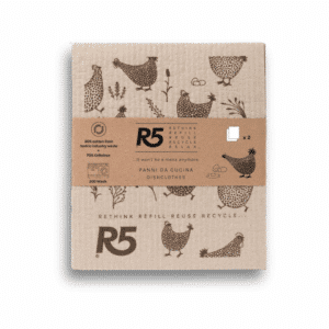 Panno spugna in cellulosa eco-friendly e riutilizzabile - Set da 2 - R5