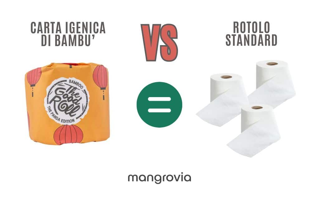 carta igienica di bambù e carta igienica standard