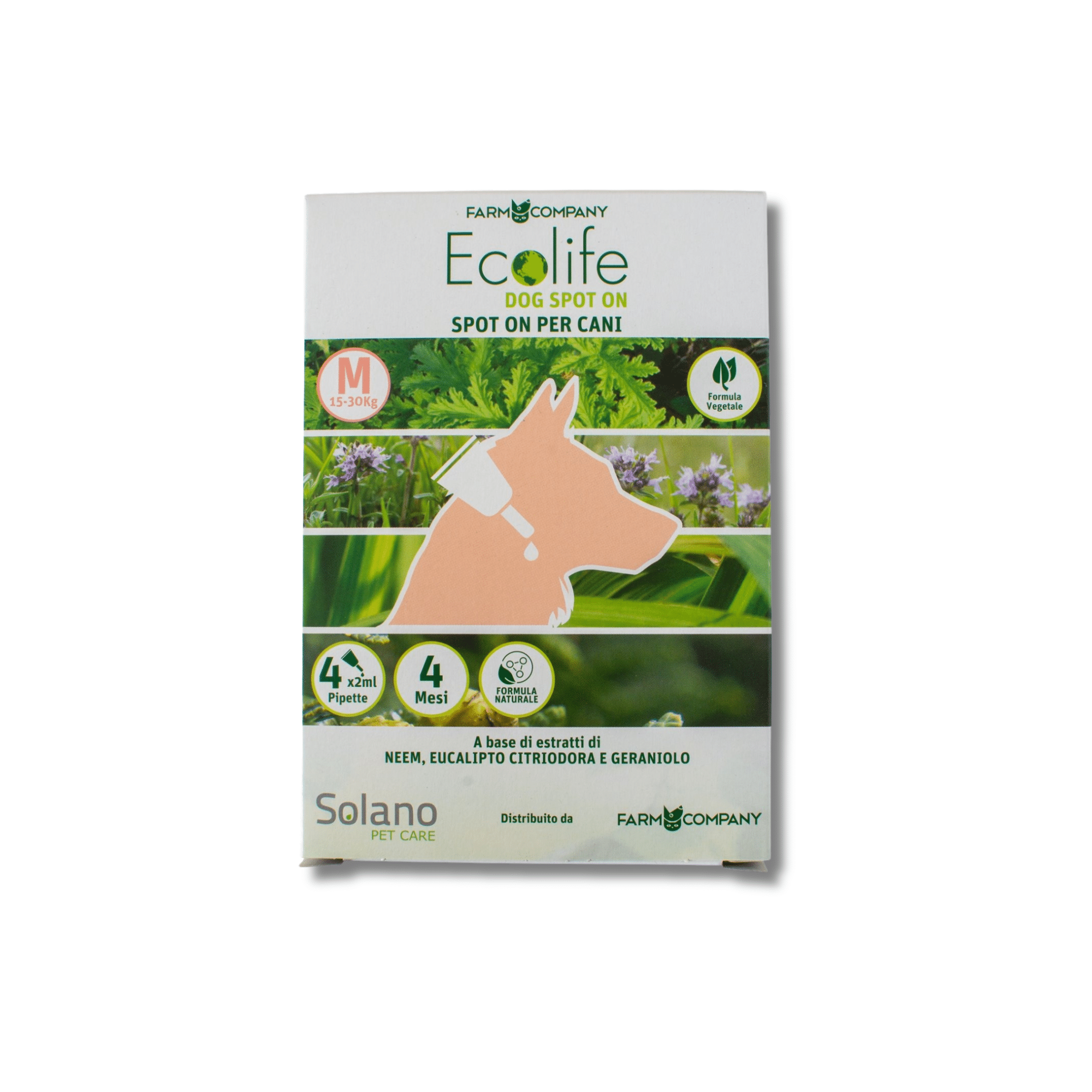Ecolife Natural Spot On for Dogs - Solano, Size M