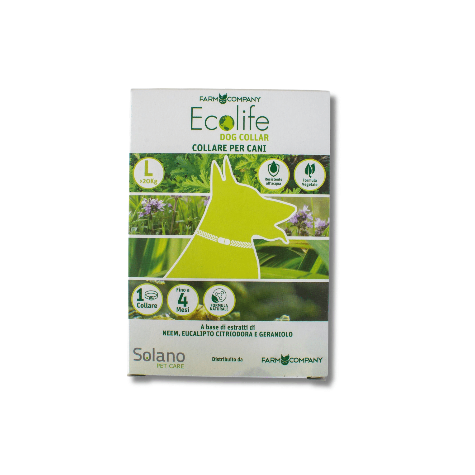 Ecolife Natural Repellent Dog Collar - Solano, Size L = dogs over 20kg