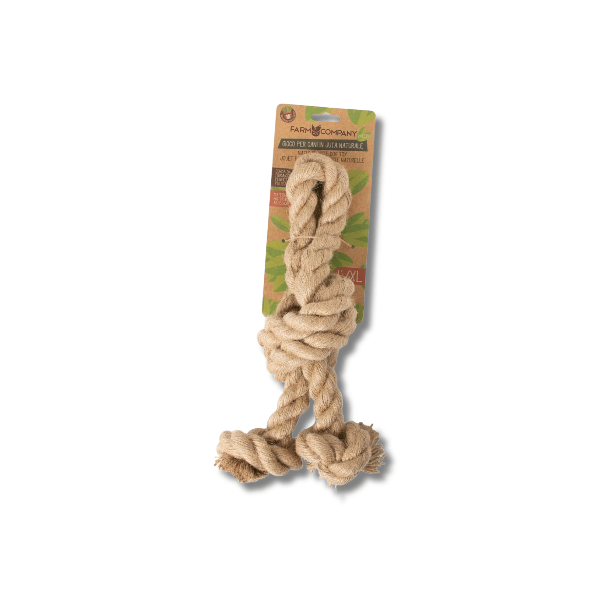 JUTE TUG TOY 3 knots