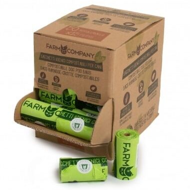 Compostable dog waste bags | Resistant and odor-control - Farm Company, Quantity 120 bags = 8 rolls