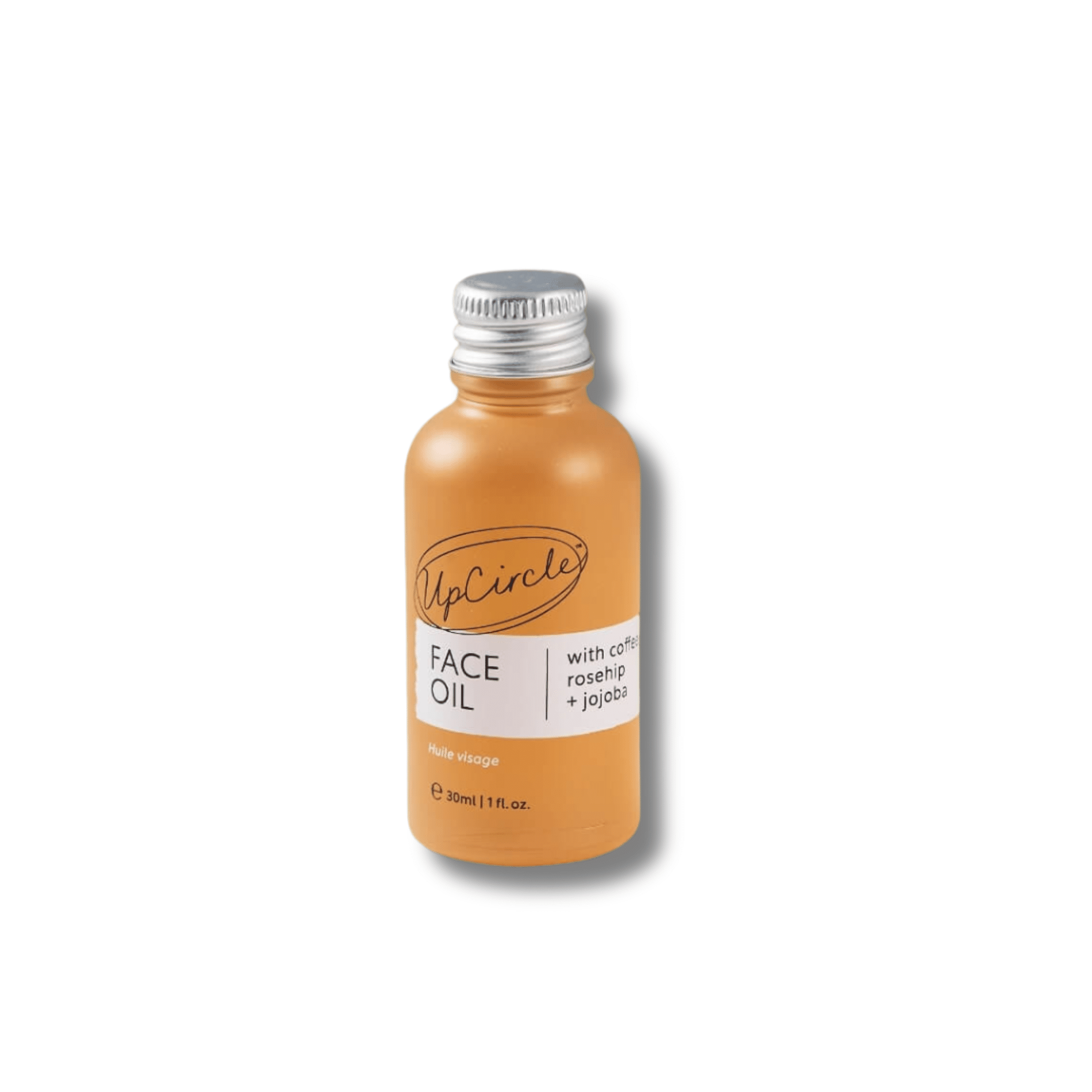 Natural coffee and rose facial oil, brightening and illuminating, 30 ml - Upcircle, Simple format