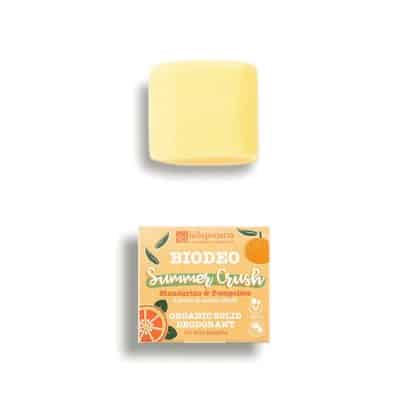 Rechargeable solid deodorant with applicator | 2 fragrances - La Saponaria, Applicator + refill or refill Only Refill, Summer Crush fragrance. fruity
