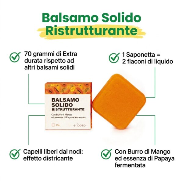 balsamo solido ristrutturante 55g enooso gallery 1 infographic features